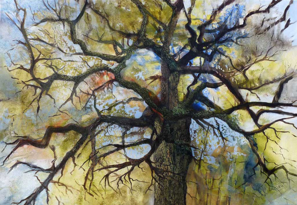 Oak Tree Of Hindres | F103 - Lakita Paintings